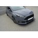 Накладка сплиттер на передний бампер на Ford Focus III ST рестайл